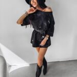 -wyprzedane-Sukienka oversize/T-shirt Gamb Ola Voga czarna