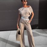 Komplet elegancki Cecile Ola Voga beżowy