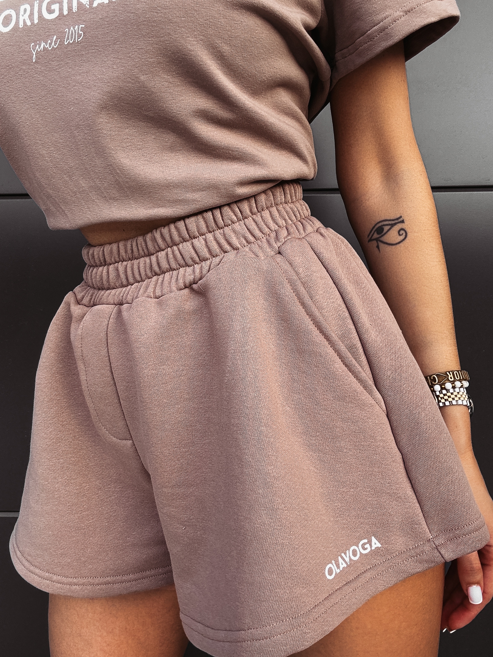 Spodenki bawełniane Drafty Ola Voga cappuccino Spodenki bawełniane Drafty Ola Voga cappuccino