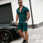 Spodenki męskie UNION OLAVOGA butelkowa zieleń