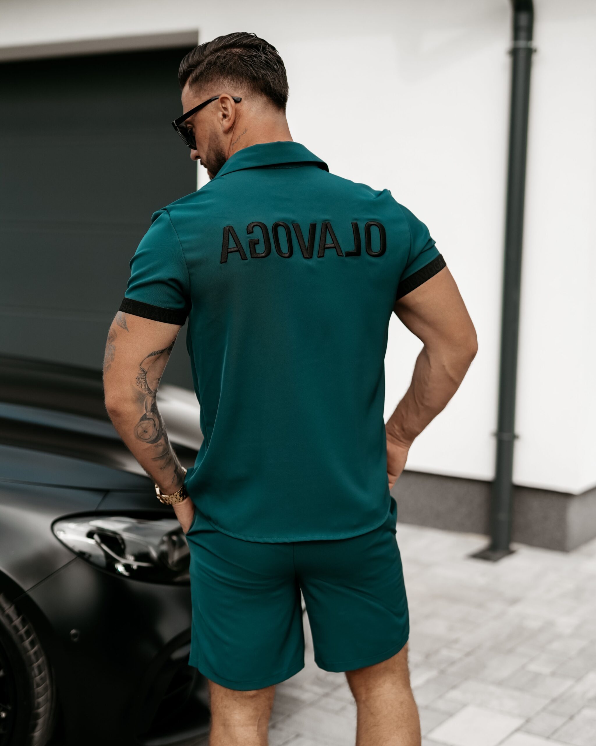 Spodenki męskie UNION OLAVOGA butelkowa zieleń Spodenki męskie UNION OLAVOGA butelkowa zieleń