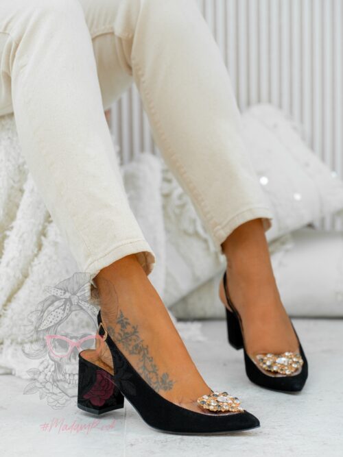 Czółenka AmoreMio czarne