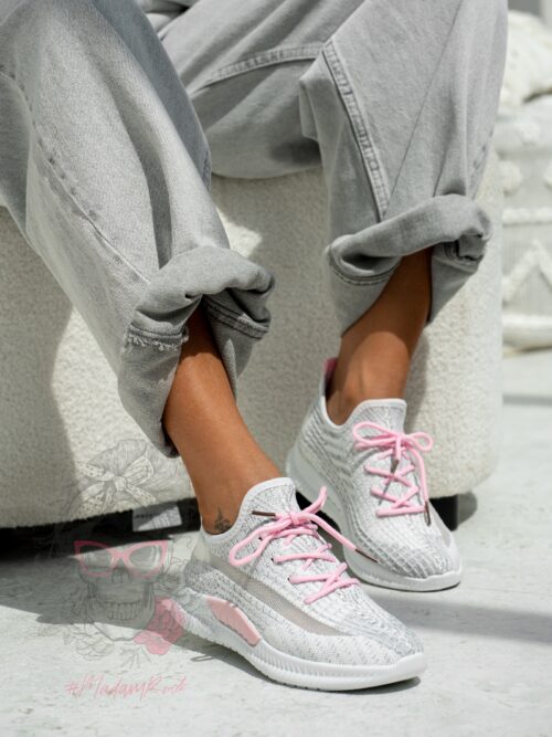 Buty sportowe Sezon Rock III białe-pudrowy róż
