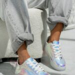 Trampki Madam Iris tęczowe białe