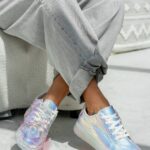 Trampki Madam Iris tęczowe białe