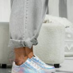 Trampki Madam Iris tęczowe białe