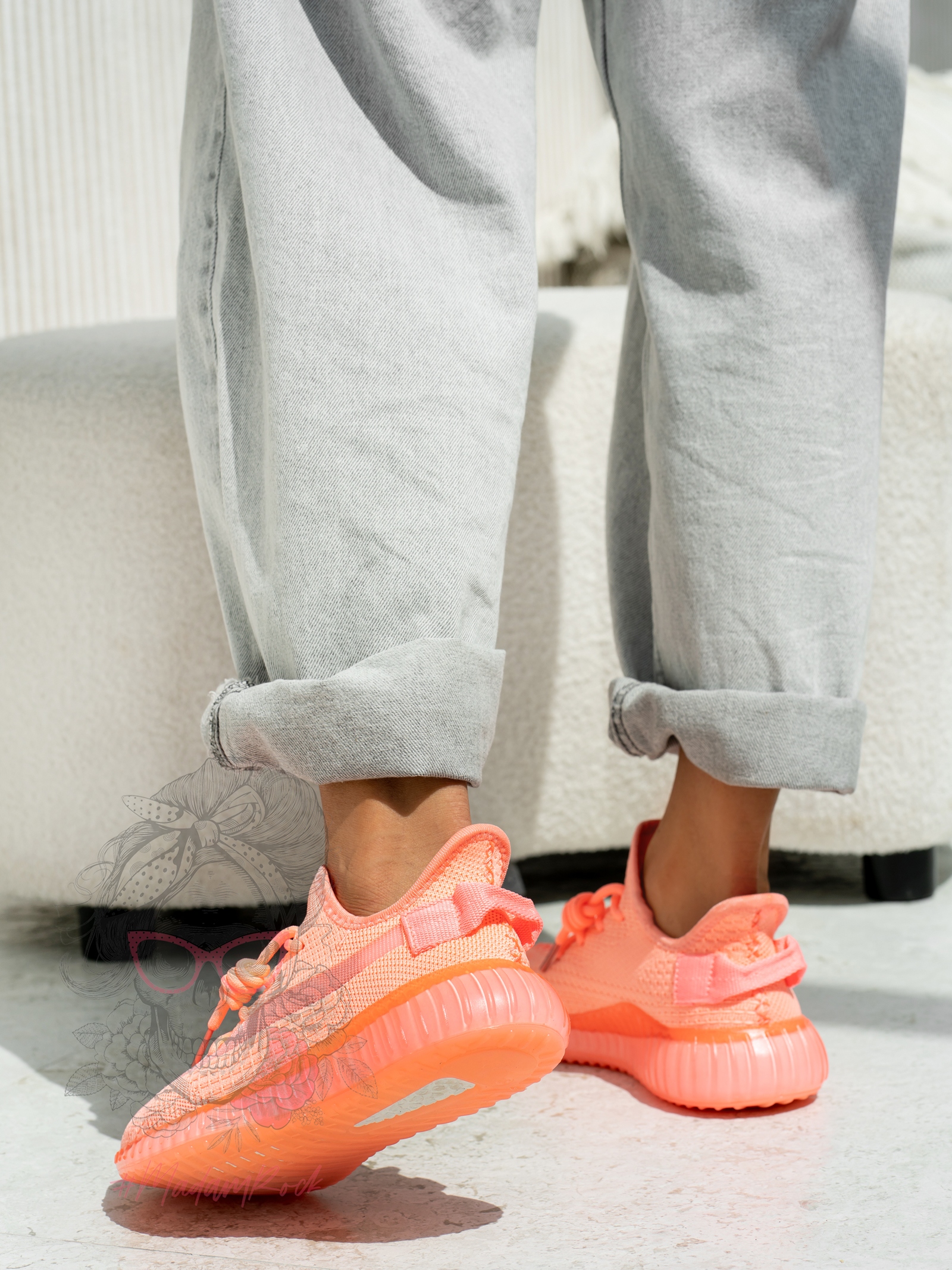 Buty sportowe Madam Faxe neon morela Buty sportowe Madam Faxe neon morela