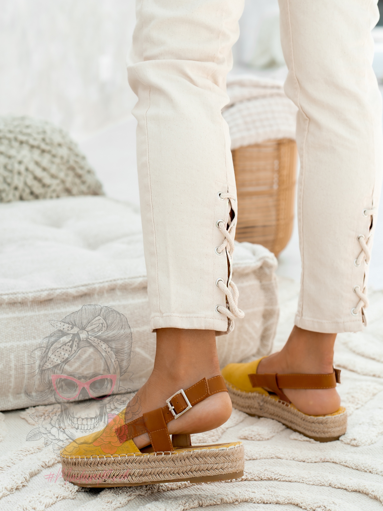 Espadryle na platformie Nifty Rock żółte