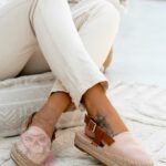 Espadryle na platformie Nifty Rock pudrowe