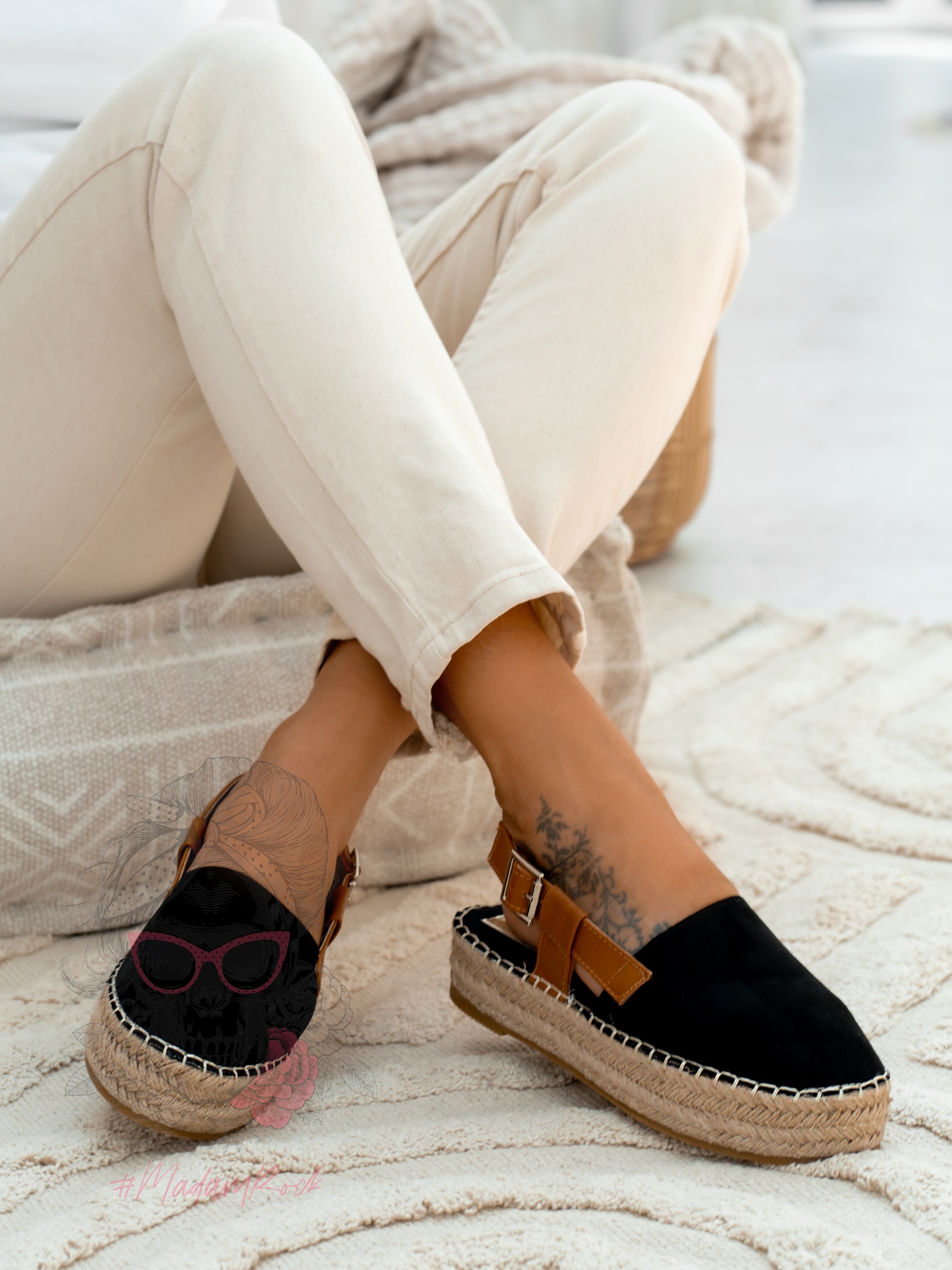 Espadryle na platformie Nifty Rock czarne