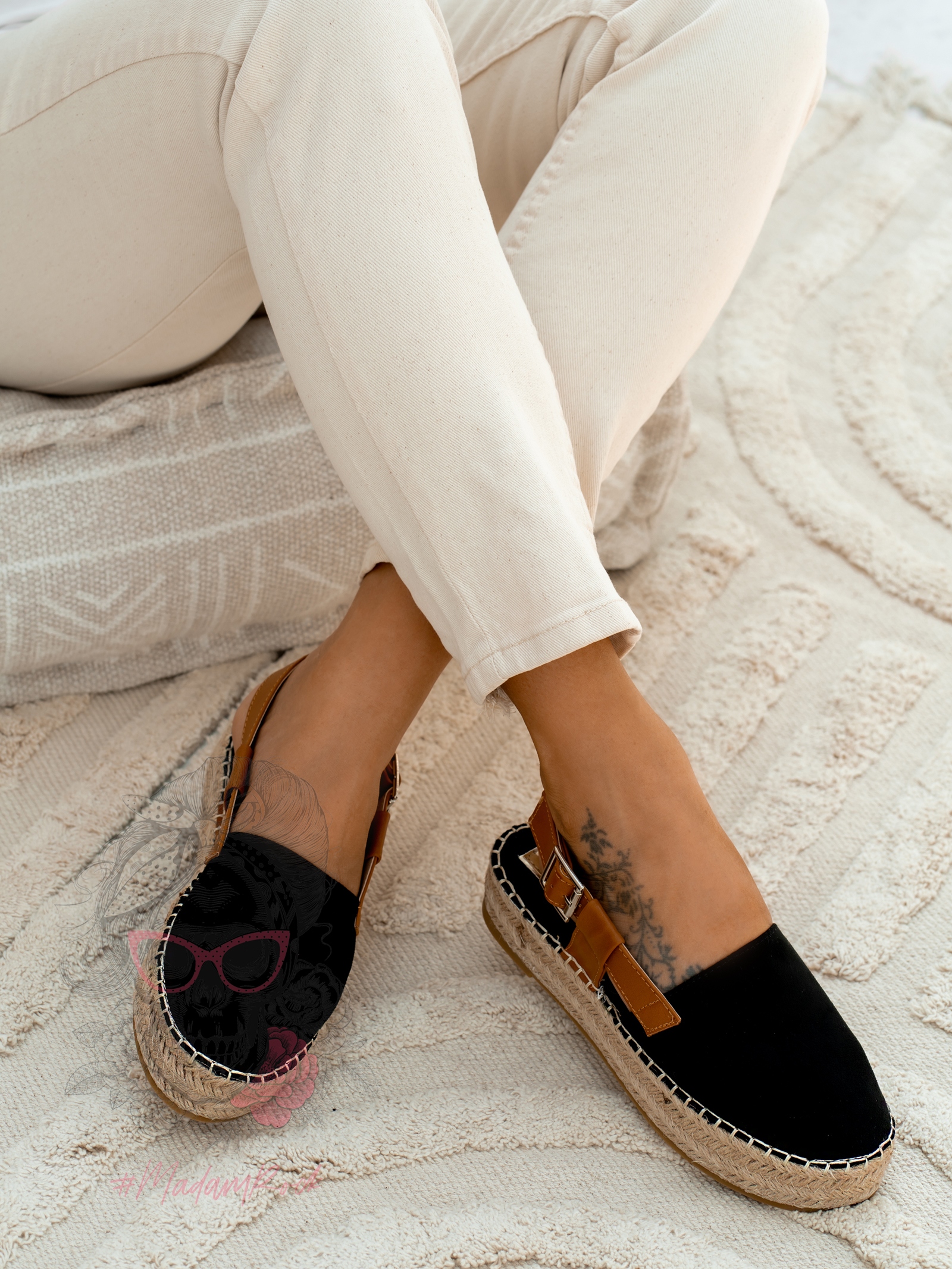 Espadryle na platformie Nifty Rock czarne