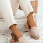 Espadryle na platformie Nifty Rock beżowe