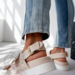 Sandały boho Madam Cherio beżowe