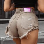 Szorty dekatyzowane RAGGED OLAVOGA khaki