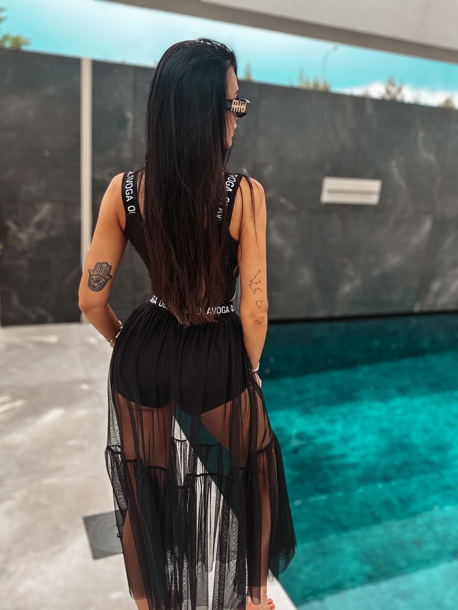 Komplet wakacyjny Catie Ola Voga czarny