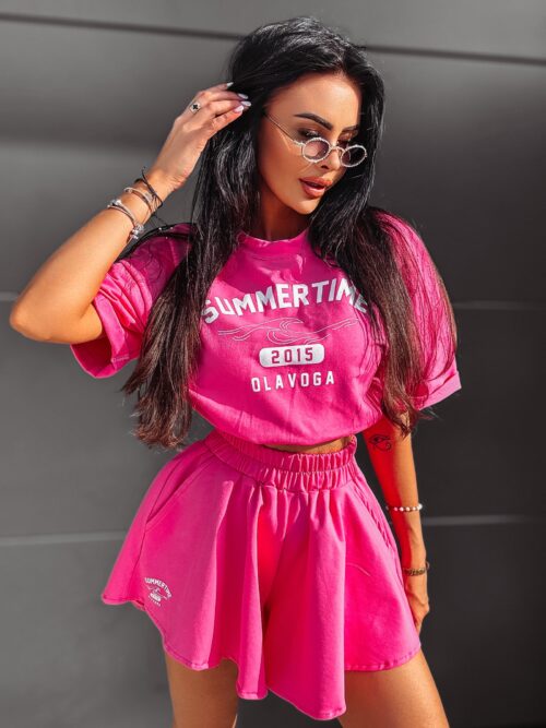 Komplet damski bawełniany Montana Ola Voga fuksja