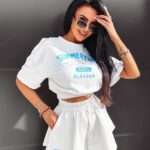 Komplet damski bawełniany Montana Ola Voga ecru