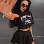 Komplet damski bawełniany Montana Ola Voga czarny