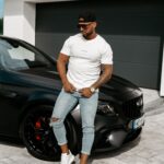 T-shirt męski klasyczny Floyd Ola Voga biały