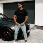 T-shirt męski klasyczny Floyd Ola Voga czarny