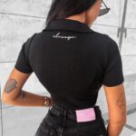 Bluzka crop top Lavish Ola Voga czarna