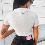 Bluzka crop top Lavish Ola Voga ecru