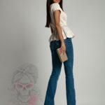 Bluzka ażurowa Colio beżowa