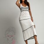 Sukienka ażurowa Ladom biała