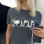 T-shirt bawełniany Laviode szary