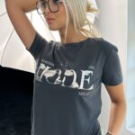 T-shirt bawełniany Laviode szary