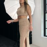 Komplet ażurowy BOHO LUMI cappuccino