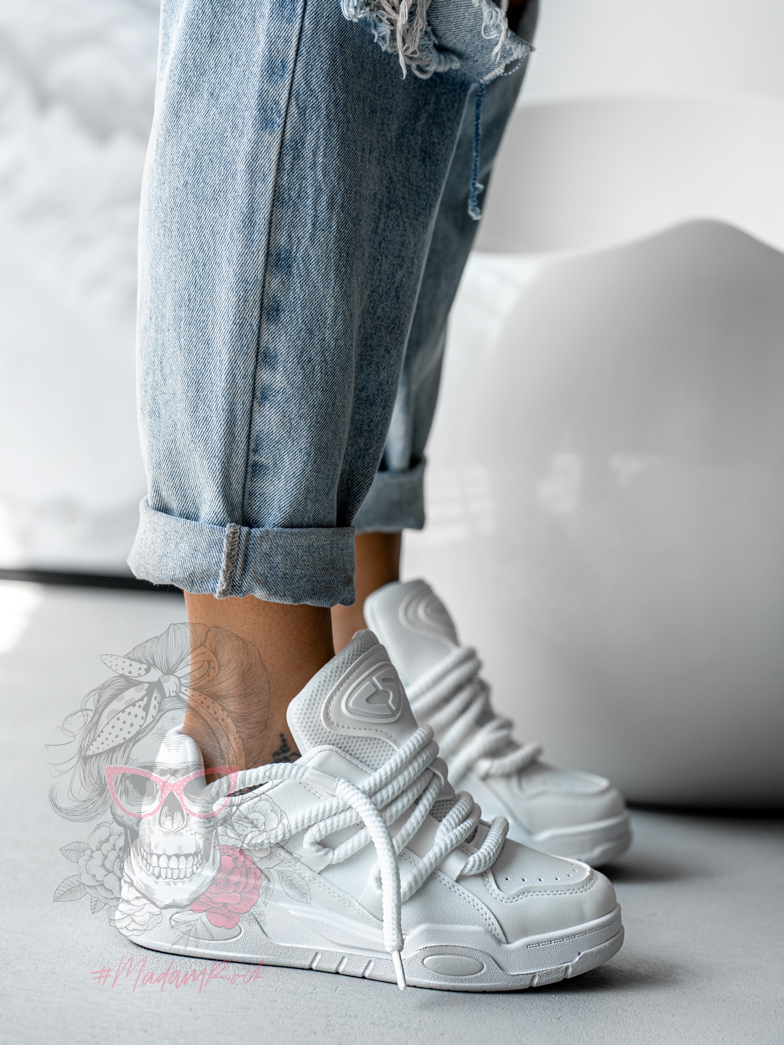 Buty sportowe Madam Jewot białe