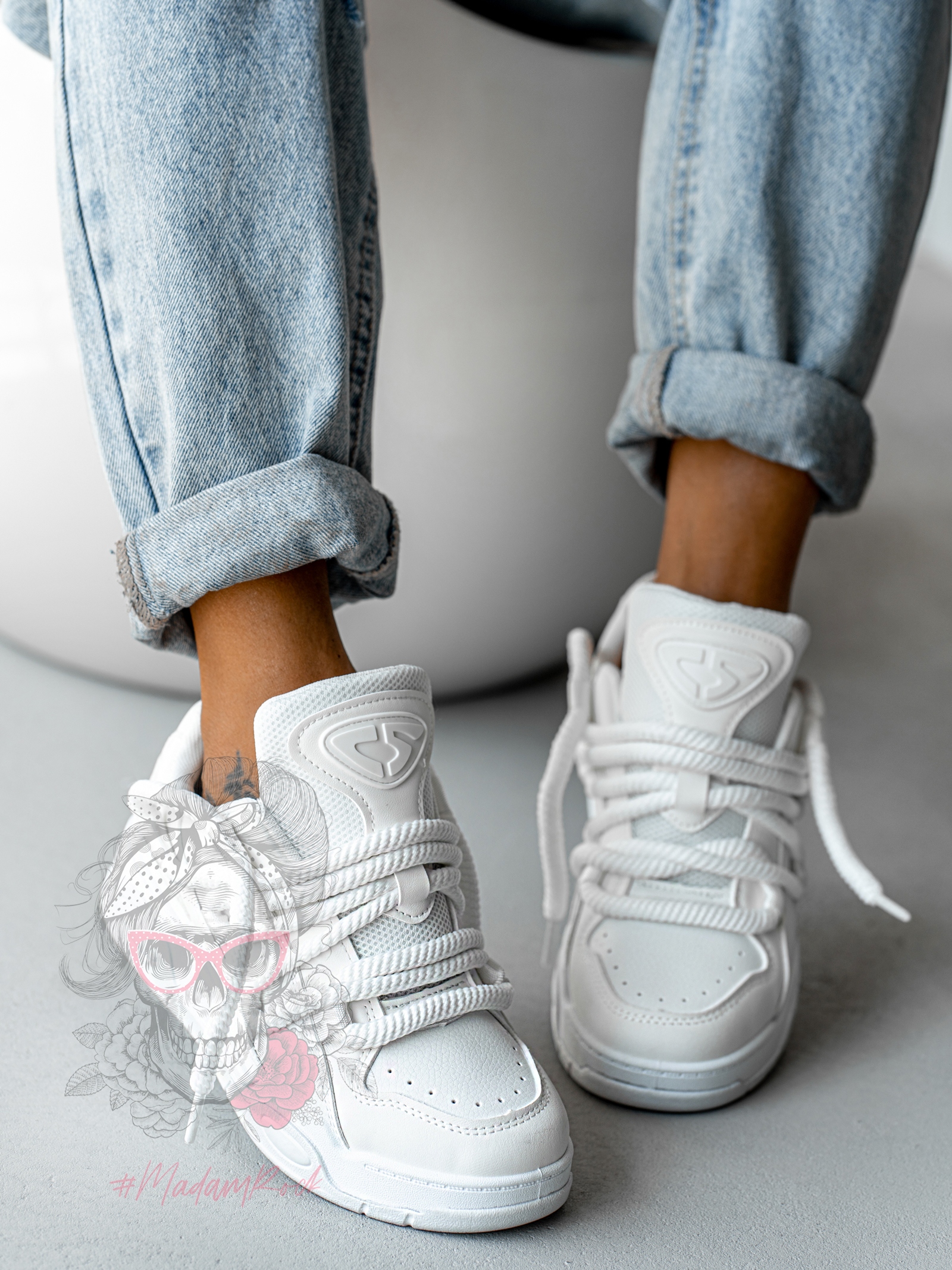 Buty sportowe Madam Jewot białe