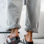 Klapki profilowane Rock Merhes srebrne