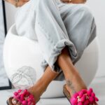 Klapki Madam Floer fuksja