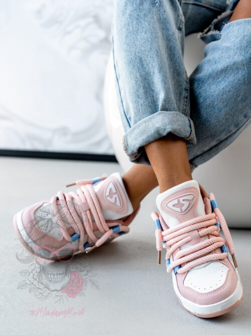 Buty sportowe Madam Jewot pudrowe