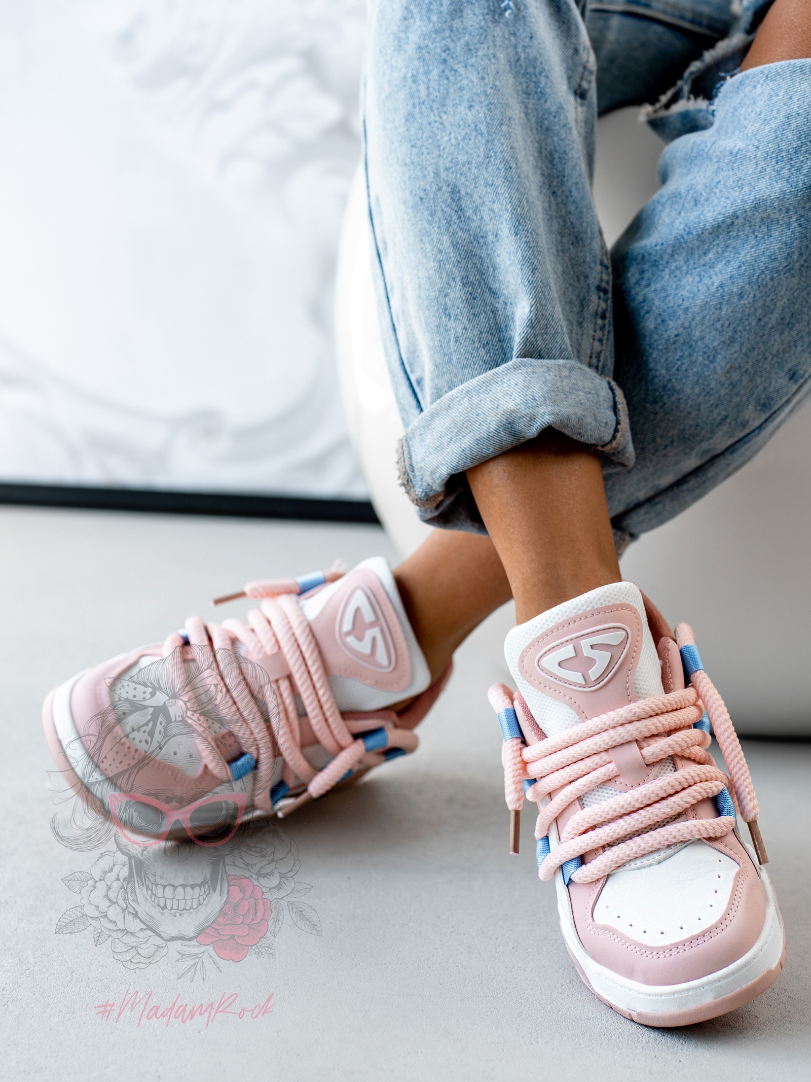 Buty sportowe Madam Jewot pudrowe Buty sportowe Madam Jewot pudrowe