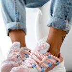 Buty sportowe Madam Jewot pudrowe