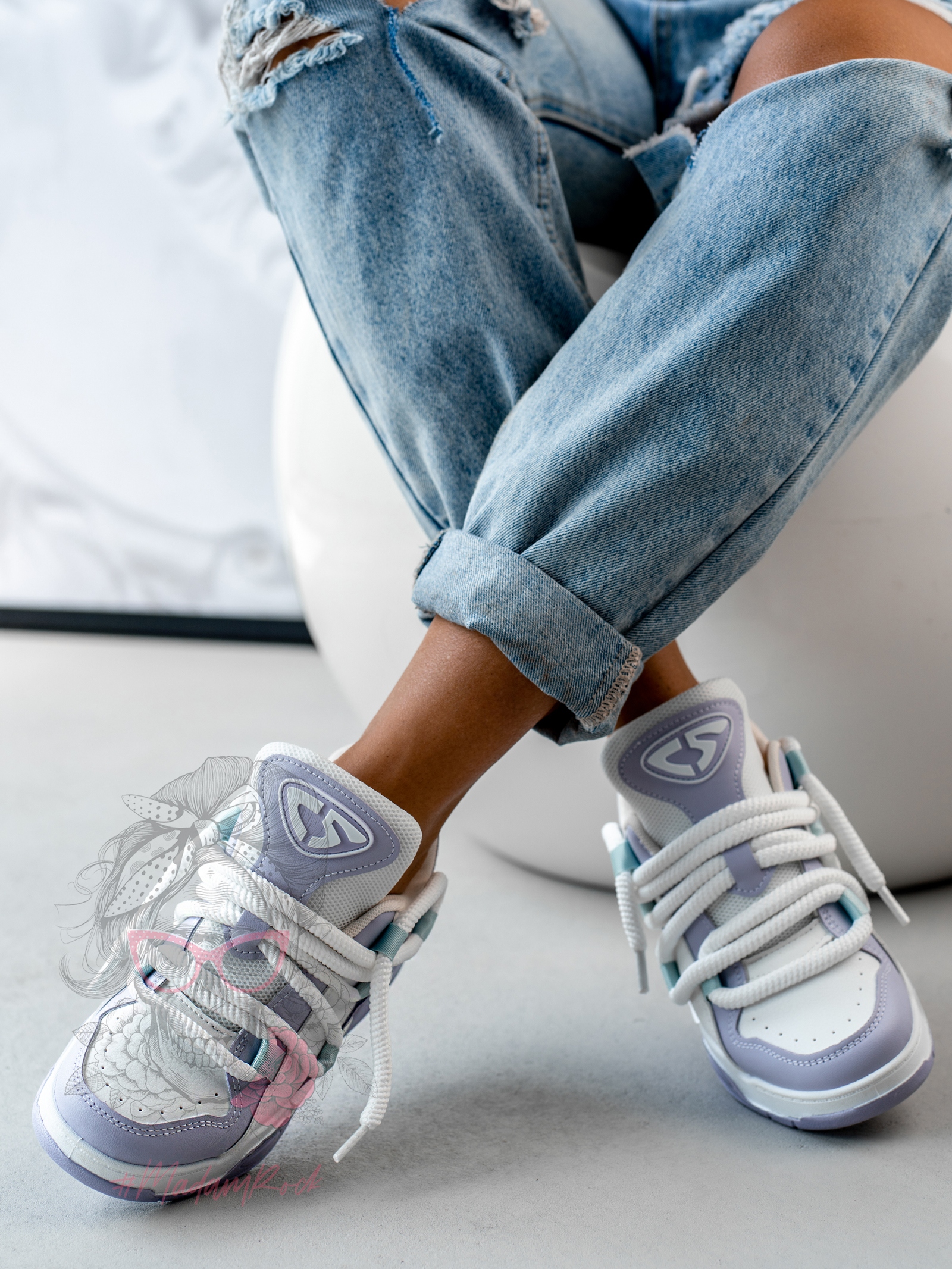 Buty sportowe Madam Jewot lila