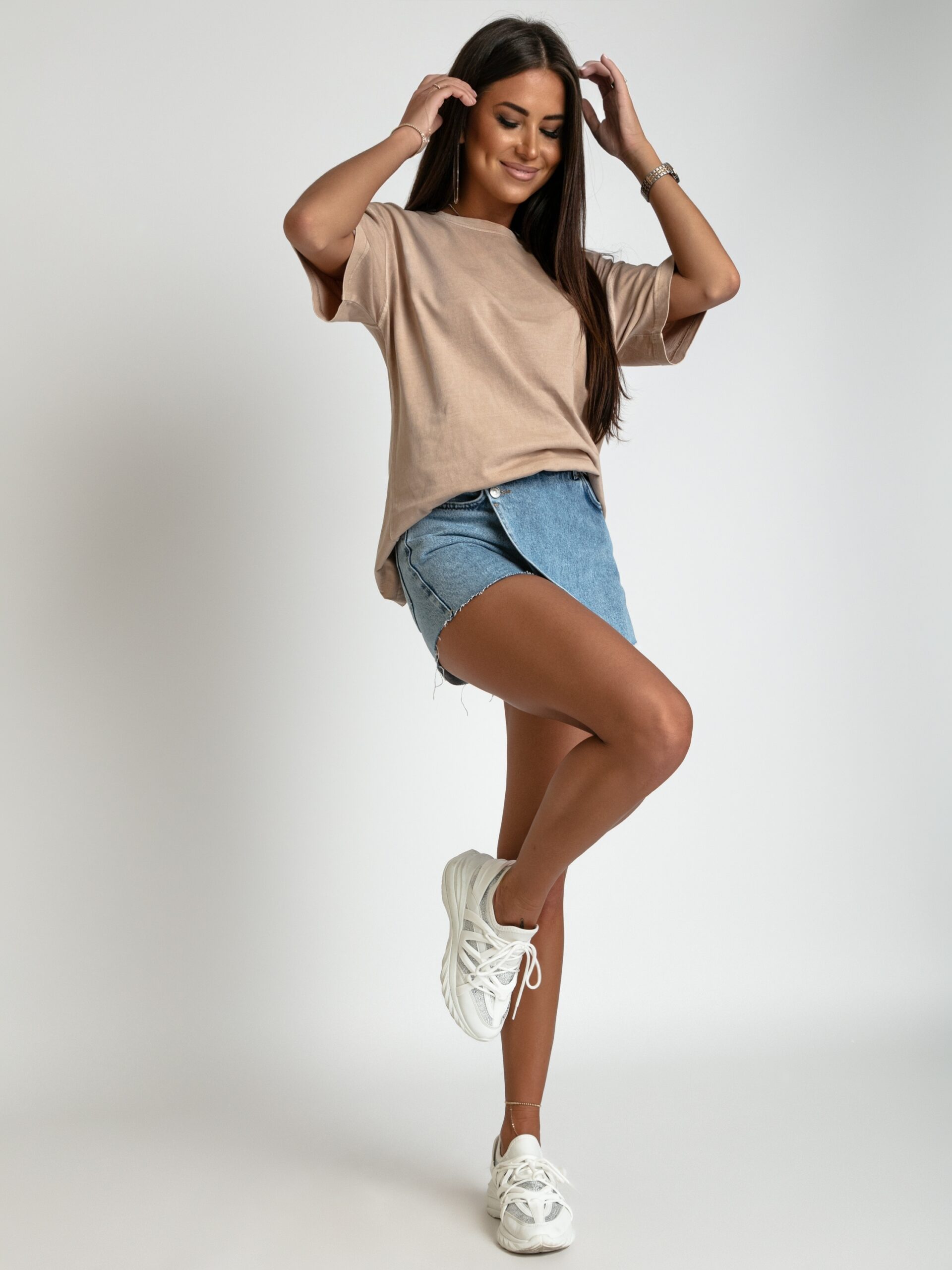 Spódniczko-spodenki jeansowe Dikilek niebieskie Spódniczko-spodenki jeansowe Dikilek niebieskie