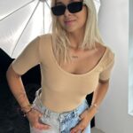 -wyprzedane-Body bawełniane Wono beż