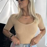 -wyprzedane-Body bawełniane Wono beż