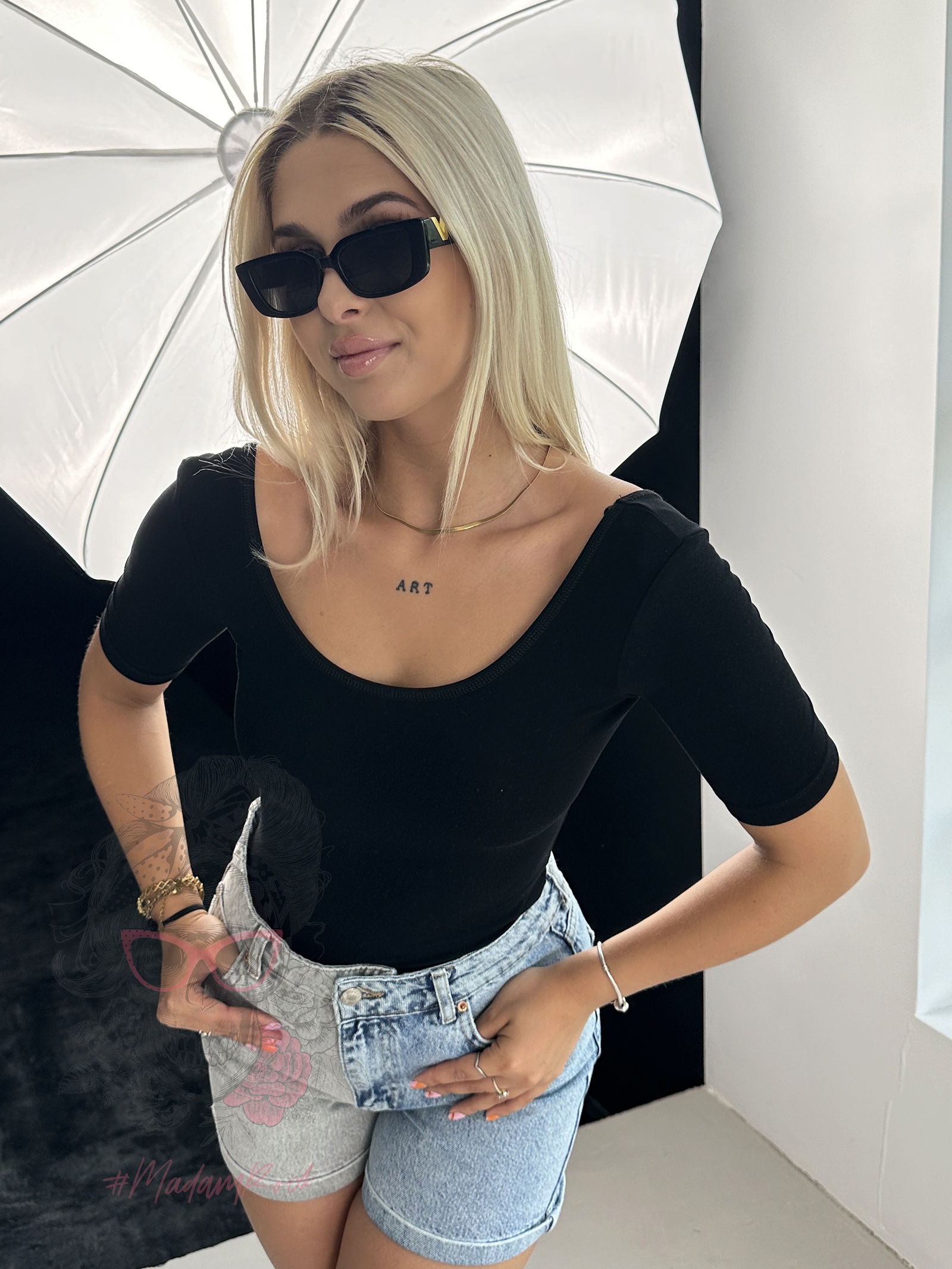 -wyprzedane-Body bawełniane Wono czarne