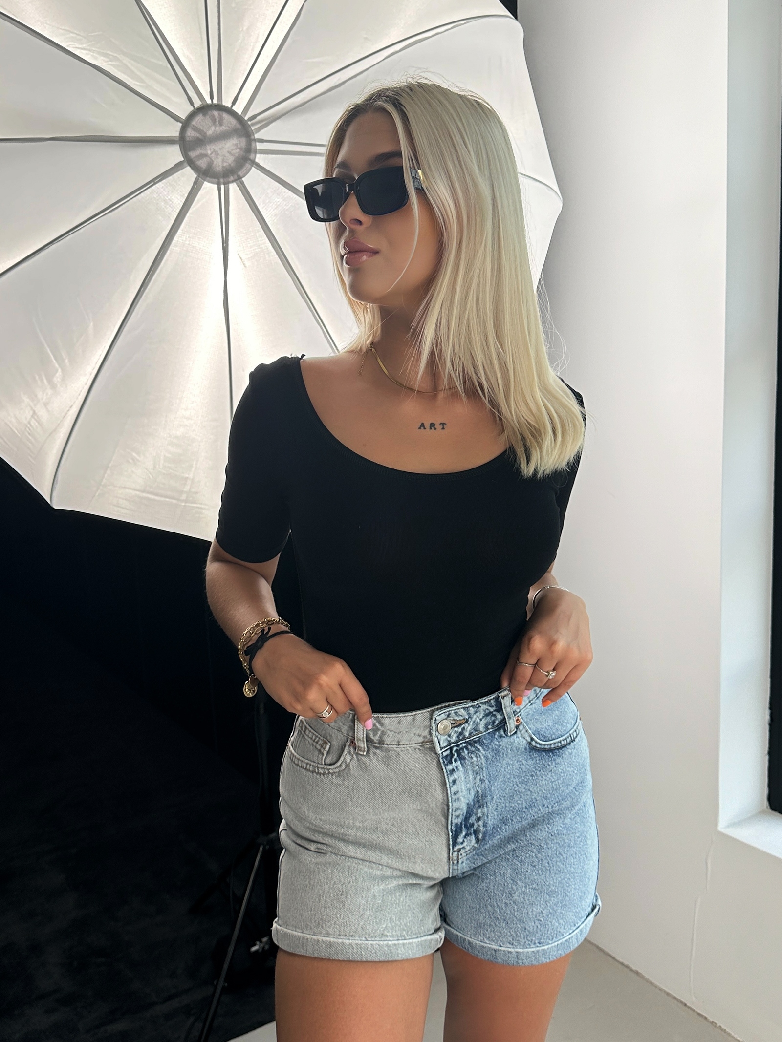 -wyprzedane-Body bawełniane Wono czarne