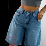 Spodenki jeansowe Fiks niebieskie