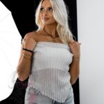 Bluzka siatka Barbels szara