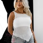 Bluzka siatka Barbels ecru