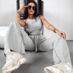 Top damski prążkowany Ruby Ola Voga szary