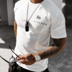 T-shirt męski z nadrukiem Feel Ola Voga ecru