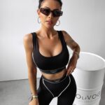 Komplet przylegający FEMME OLAVOGA czarny